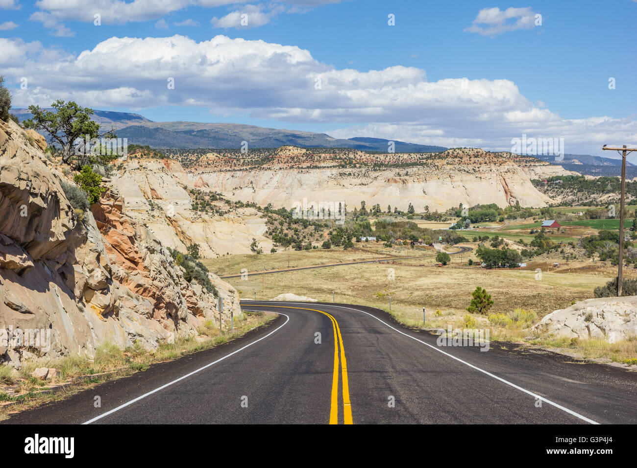 Scenic Byway 12 près de Boulder dans l'Utah, USA Banque D'Images