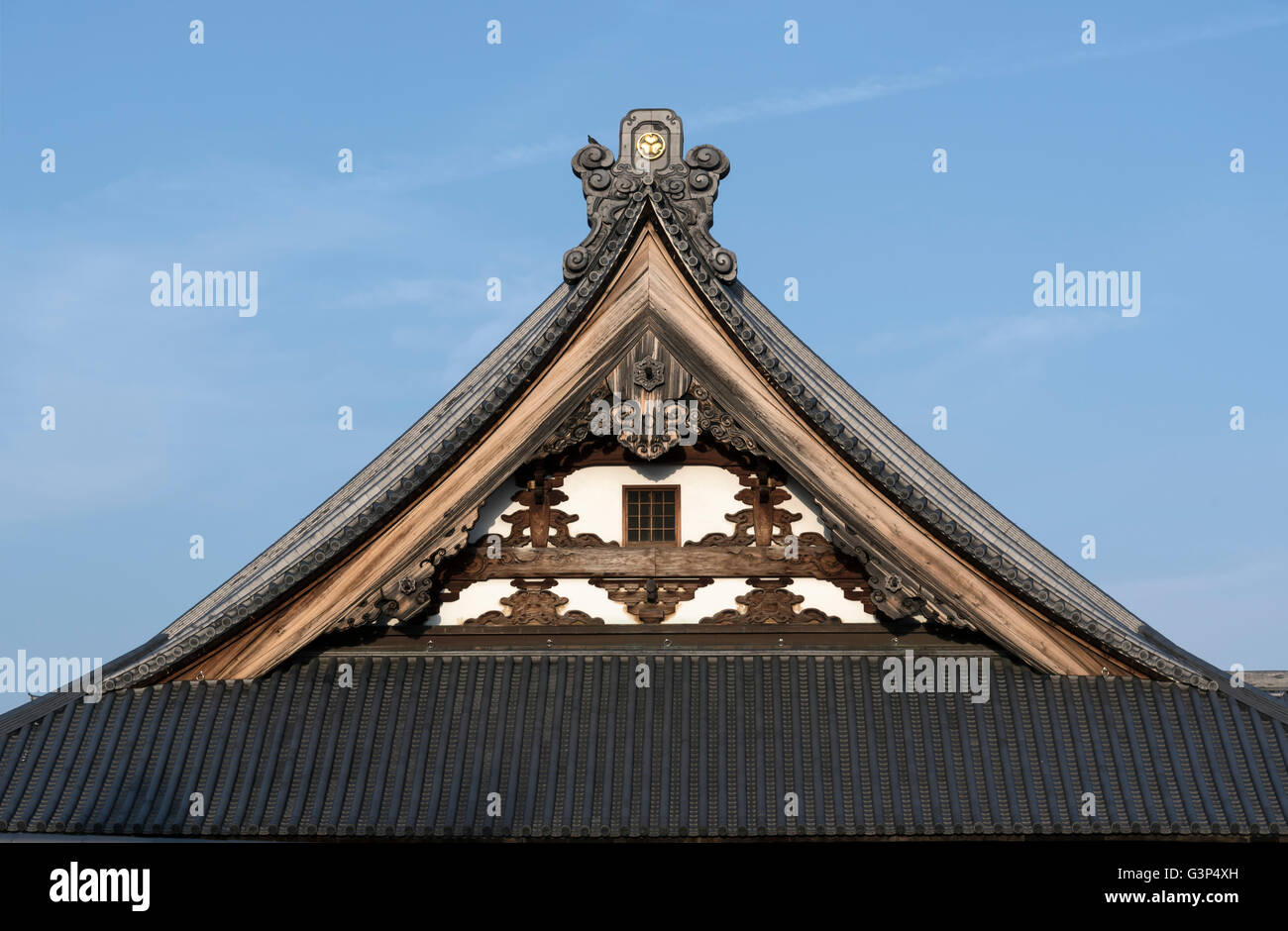 Maison traditionnelle japonaise, la rue Nakamise, Nagano, Japon Banque D'Images