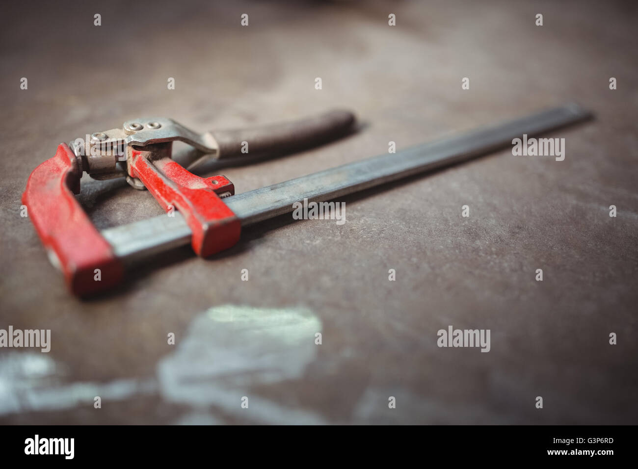 Close up de table sur un étrier Banque D'Images