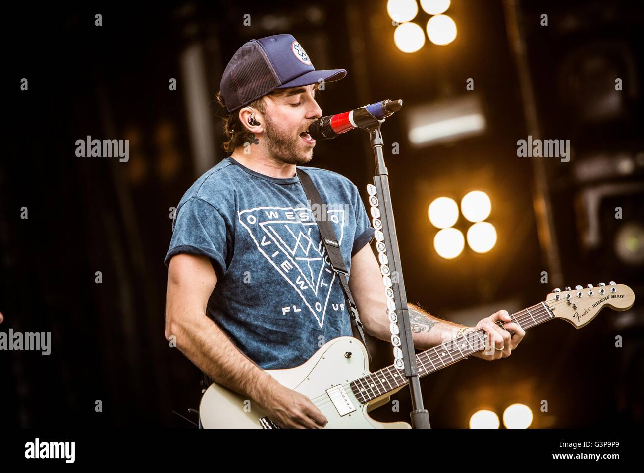 Landgraaf, Pays-Bas 12 juin 2016 all time low en concert au festival pinkpop 2016 © roberto finizio/ alamy live news Banque D'Images