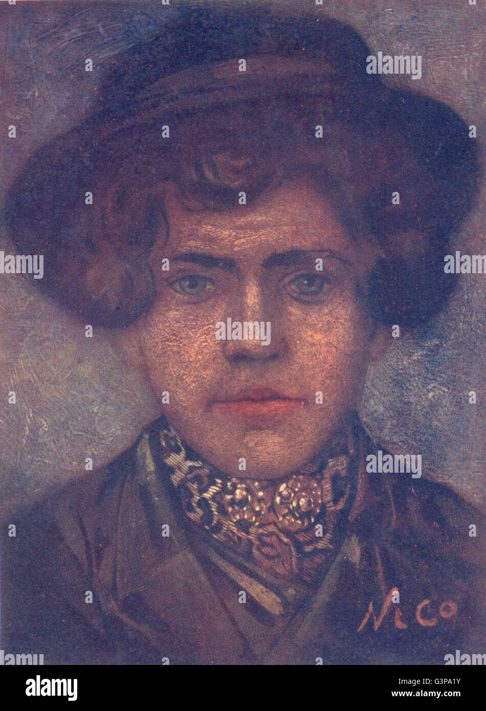 Pays-bas : Brabant du Nord : un garçon paysan du pays de Va, vieille imprimer 1904 Banque D'Images