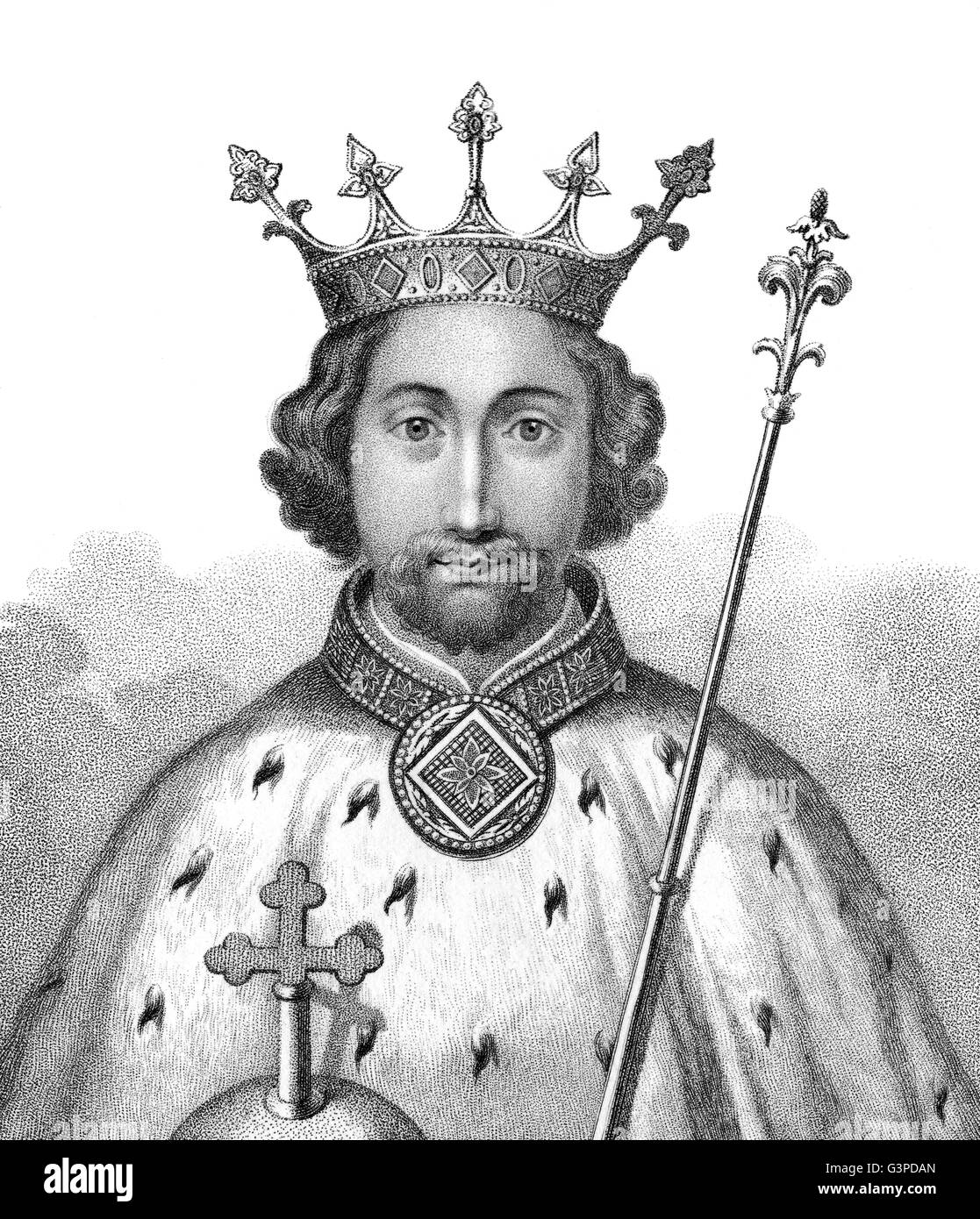 Richard II, Richard de Bordeaux, 1367-1400, roi d'Angleterre Banque D'Images