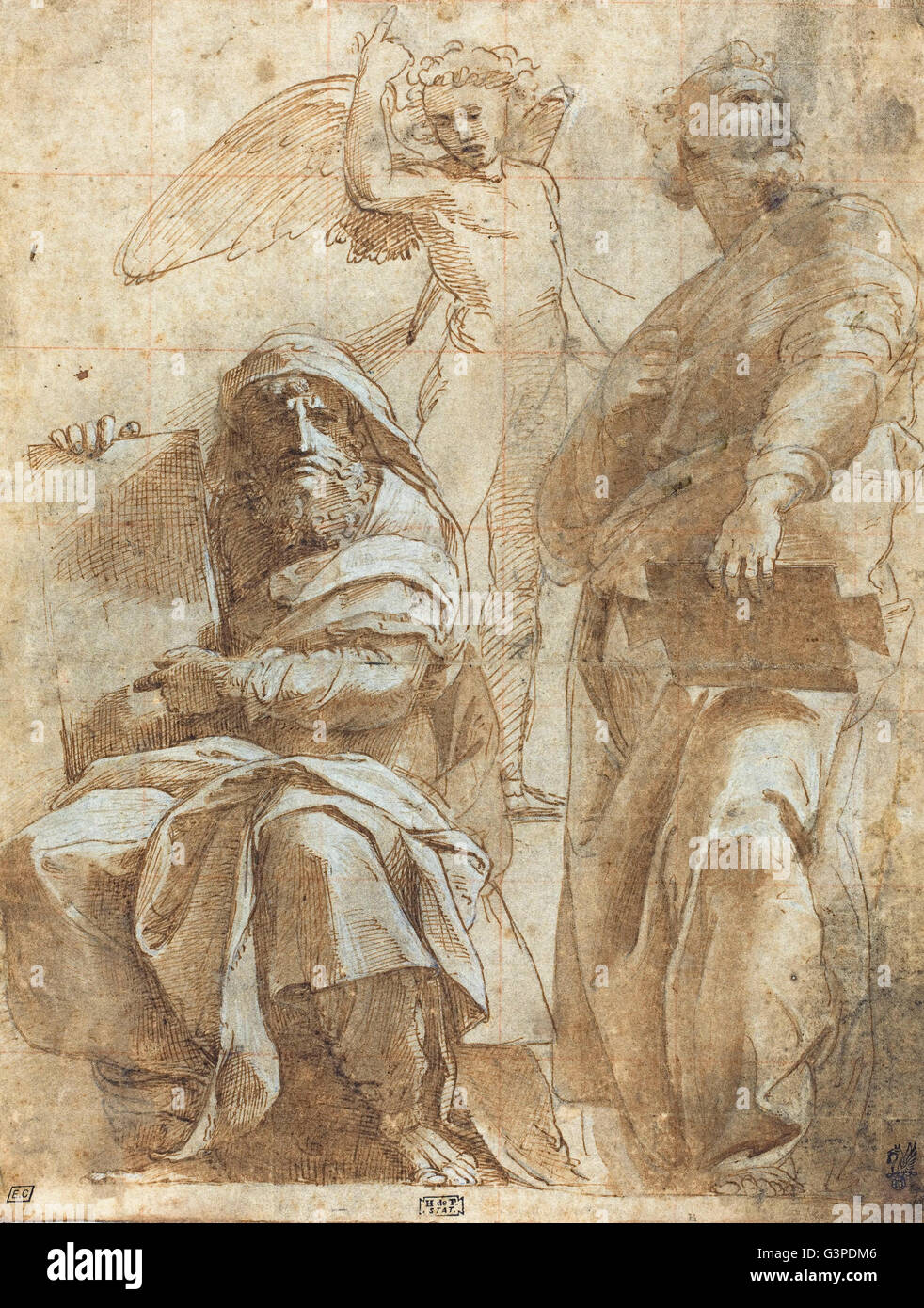 Raphael - Les prophètes Osée et Jonas - National Gallery of Art, Washington DC Banque D'Images