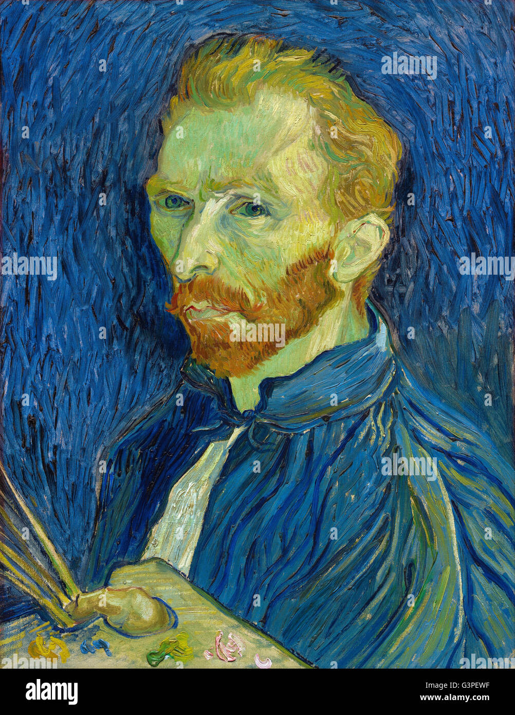 Vincent van Gogh - Autoportrait - National Gallery of Art, Washington DC Banque D'Images