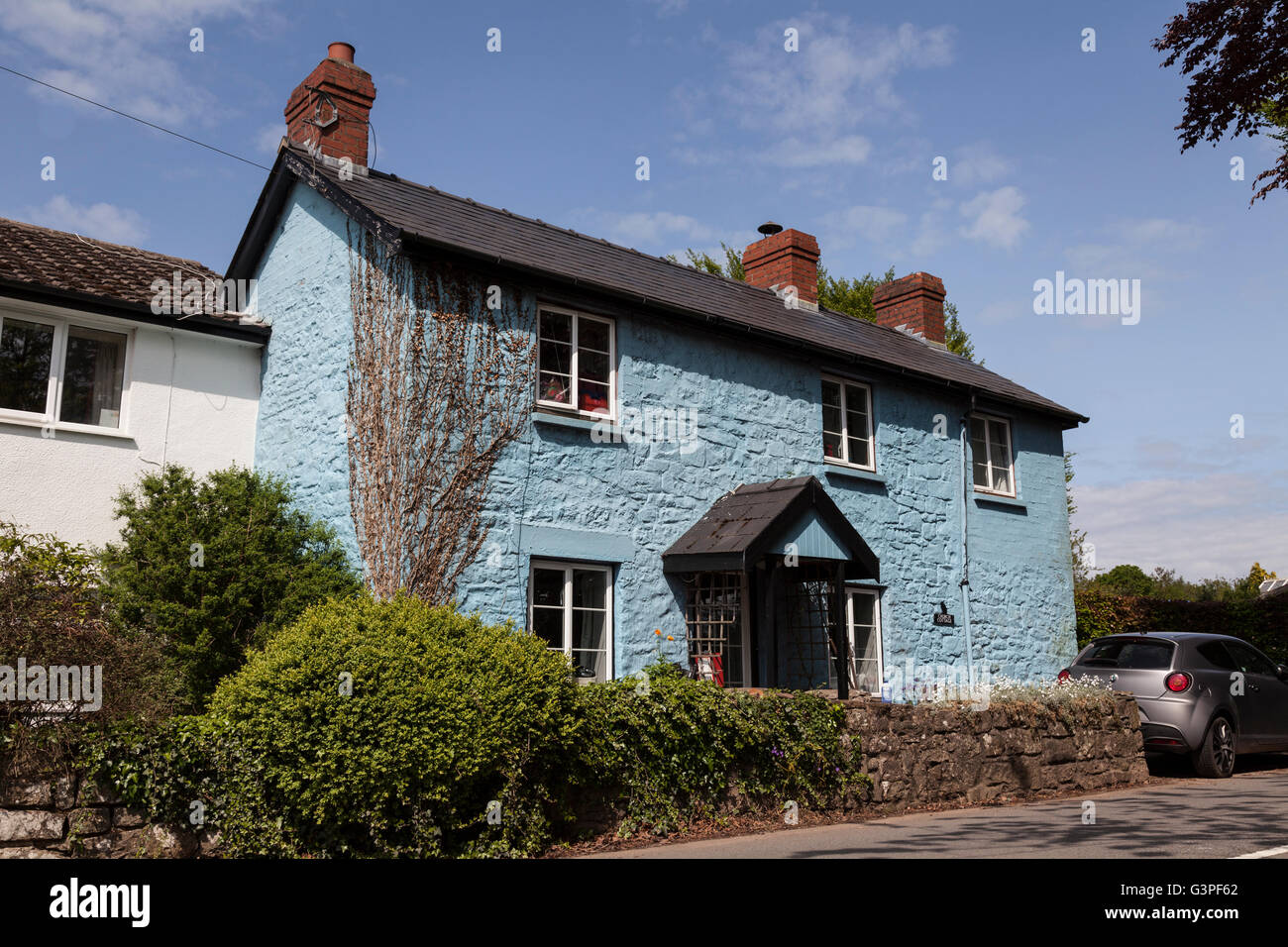 Blue Cottage, Trelleck, Monmouthshire, Wales Banque D'Images