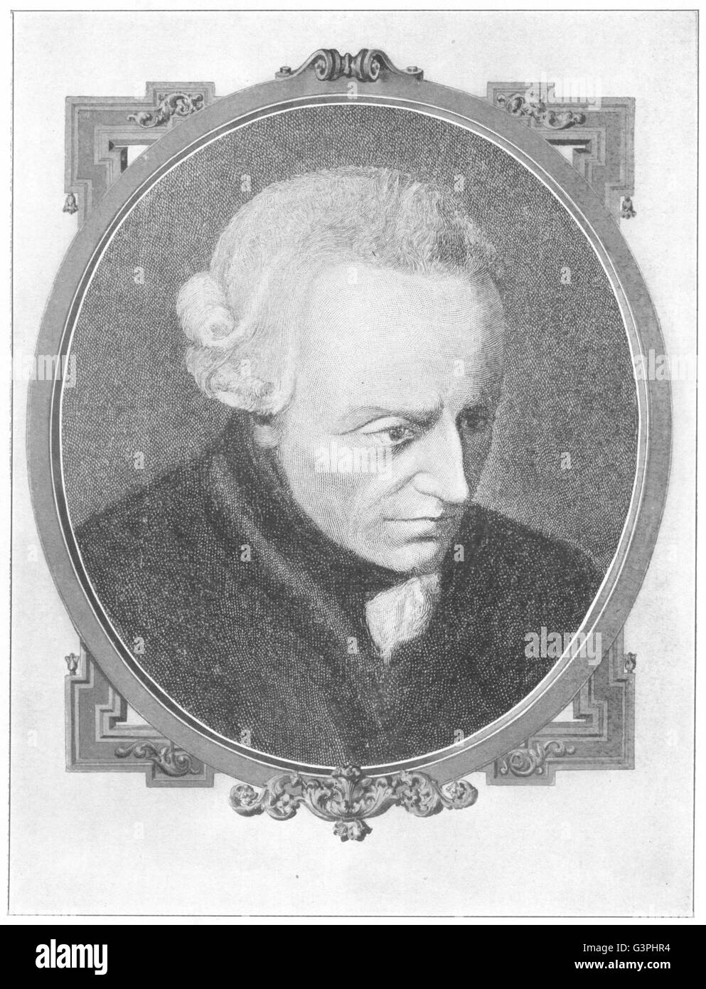 Philosophie : Immanuel Kant, antique print 1907 Banque D'Images