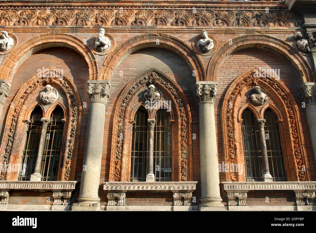 Milan (Italie), l'Université d'état de l'avant Banque D'Images