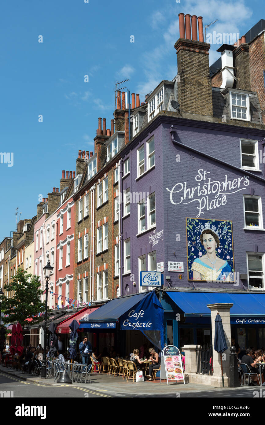 St Christopher's Place, London, England, UK Banque D'Images