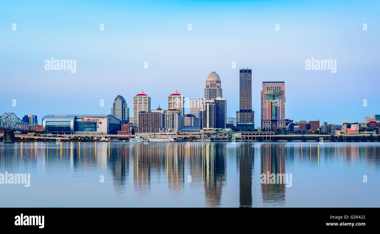 Louisville Kentucky Skyline Banque D'Images