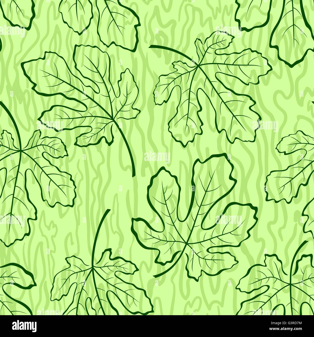 Arrière-plan transparent, feuilles de figuier Illustration de Vecteur