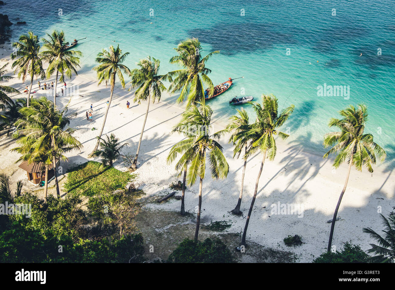Belle plage à Ang Thong National Park, Thaïlande Banque D'Images