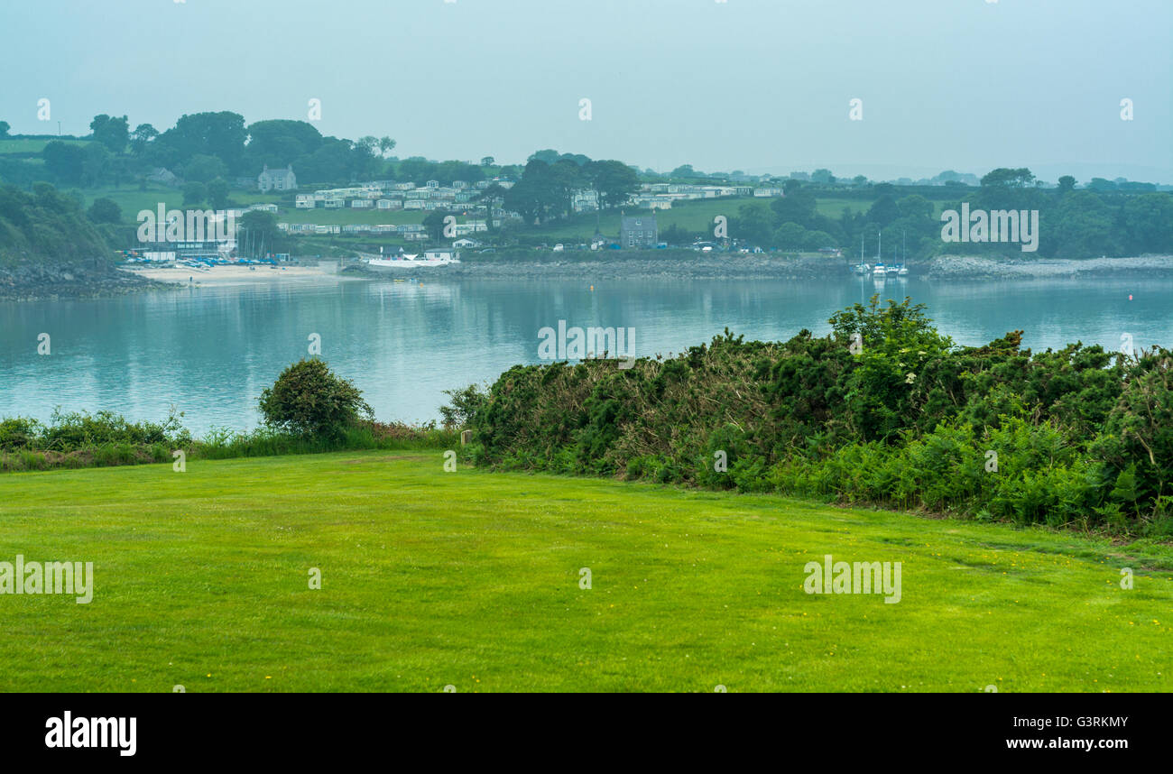 Sentier du littoral de Traeth Bychan pour Benllech sur Anglesey Banque D'Images