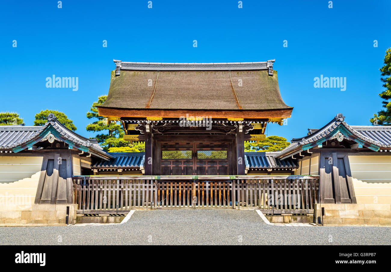 Porte du Palais Impérial de Kyoto Gosho Banque D'Images