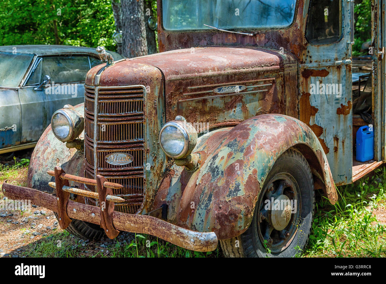 ALLENTOWN, Pennsylvanie - 11 mai 2015 : Mack Trucks, Inc., est une entreprise de fabrication de camions américains et un ancien fabricant Banque D'Images