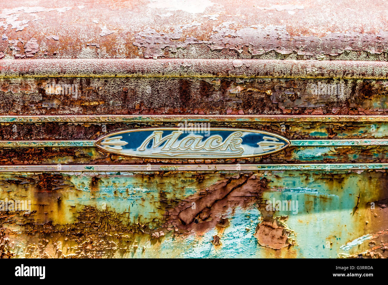 ALLENTOWN, Pennsylvanie - 11 mai 2015 : Mack Trucks, Inc., est une entreprise de fabrication de camions américains et un ancien fabricant Banque D'Images
