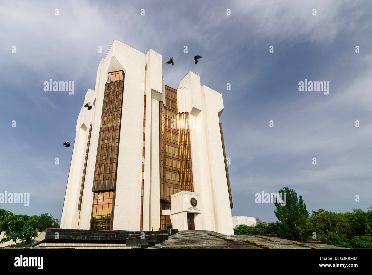 Bureau présidentiel, Moldova, Chisinau (Kischinjow , ,) Banque D'Images
