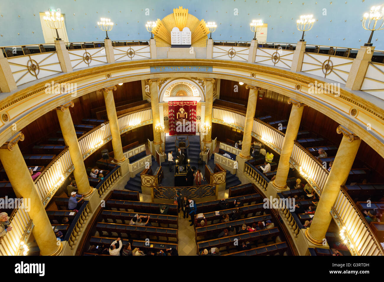 Temple de la ville ( grande synagogue ) sur journée portes ouvertes, l'Autriche, Wien, 01., Wien, Vienne Banque D'Images