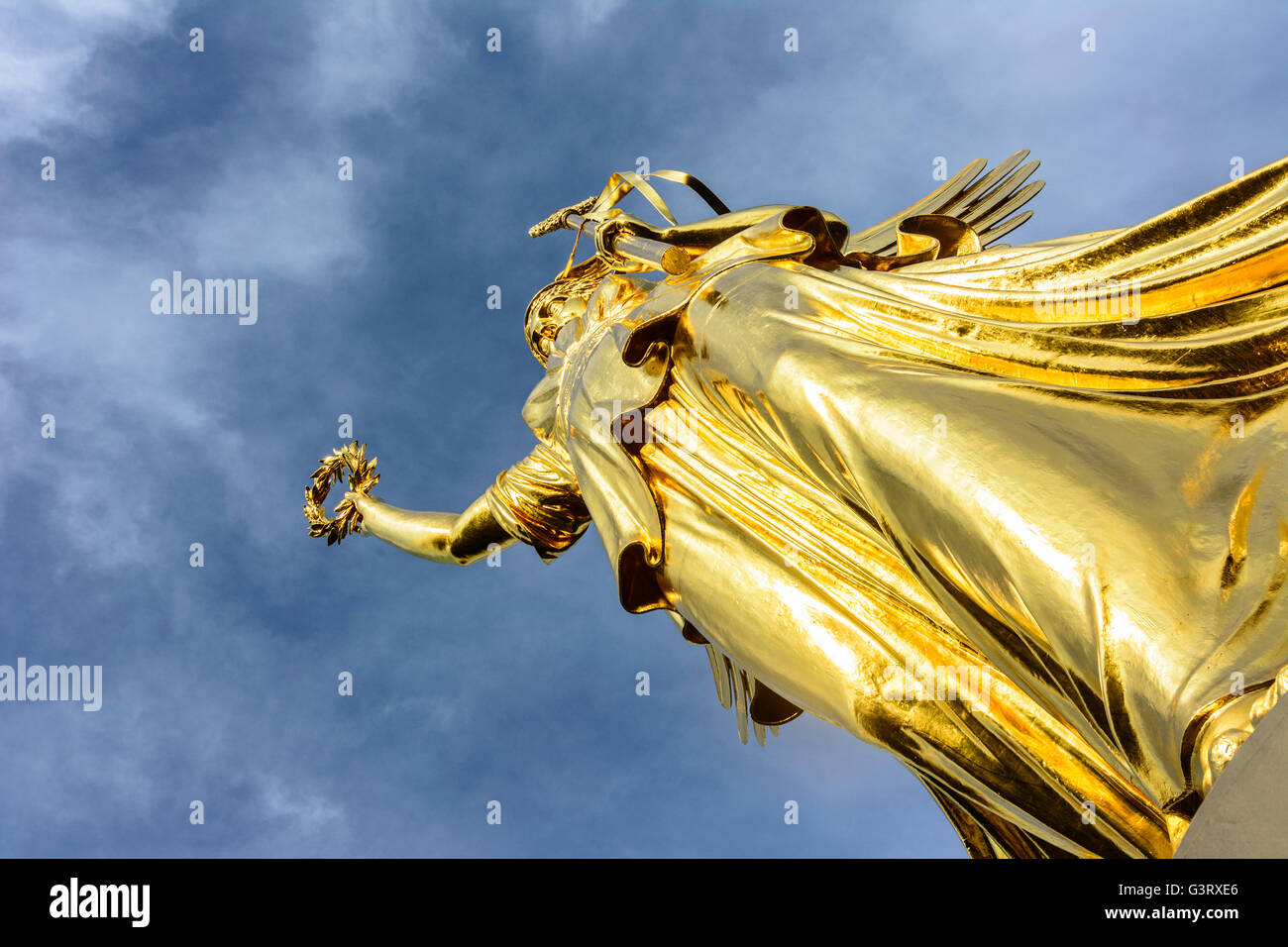 Statue de Victoria à colonne de la Victoire, l'Allemagne, Berlin, Berlin Banque D'Images
