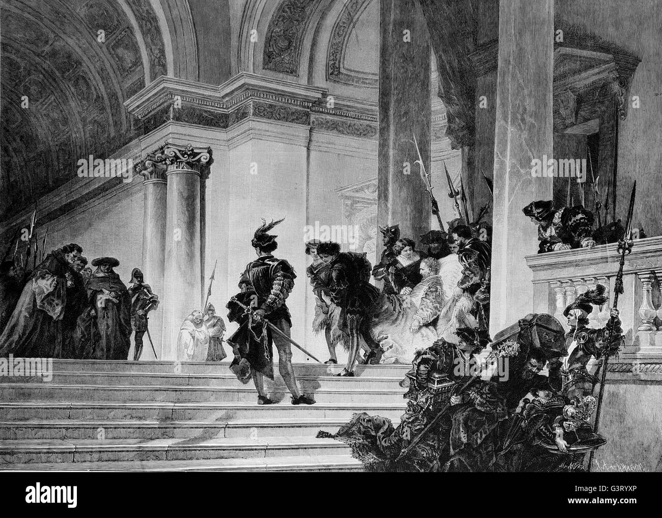 Cesare Borgia (1475-1507). Duc de Valentinois, condottiere italien, noble, cardinal. Fils illégitime du pape Alexandre VI. Banque D'Images