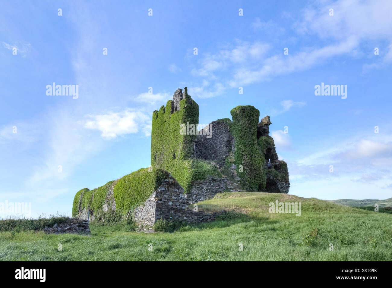 Ballycarbery Castle, Cahersiveen, comté de Kerry, Irlande Banque D'Images