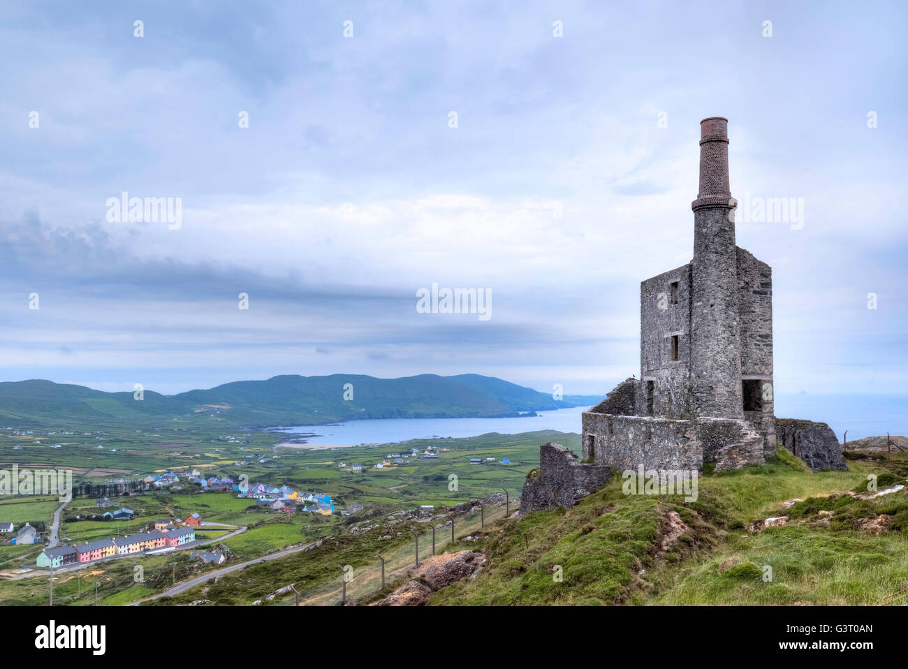 Allihies, mine de cuivre, Péninsule de Beara, comté de Cork, Irlande Banque D'Images