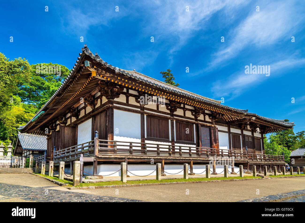 Hokke-do de Temple Todai-ji à Nara Banque D'Images