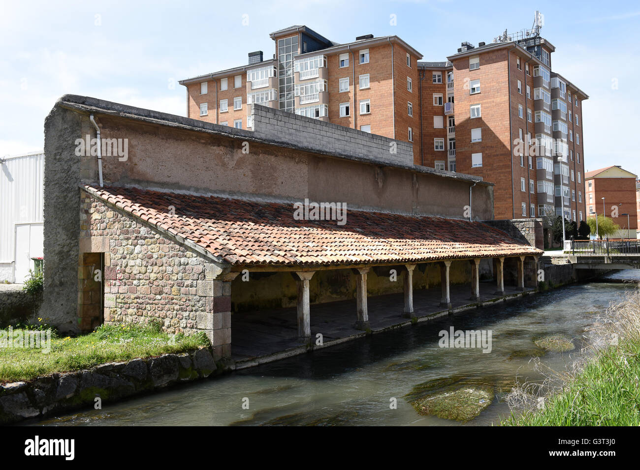 Lavoir (lavoir) Reinosa en Cantabrie, Espagne Banque D'Images