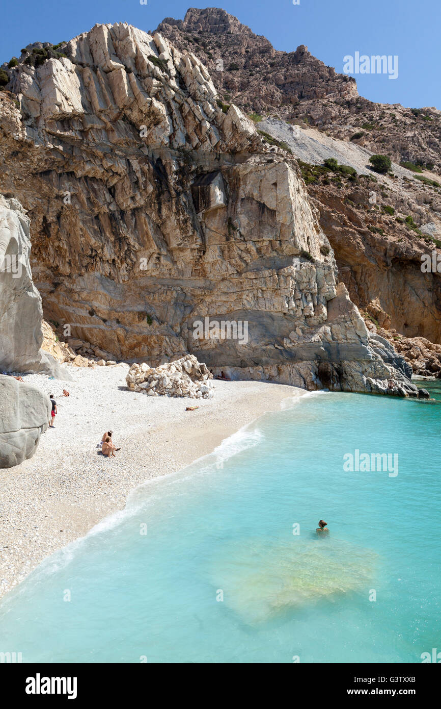 Seychelles Beach sur l'île de Ikaria, Grèce Banque D'Images