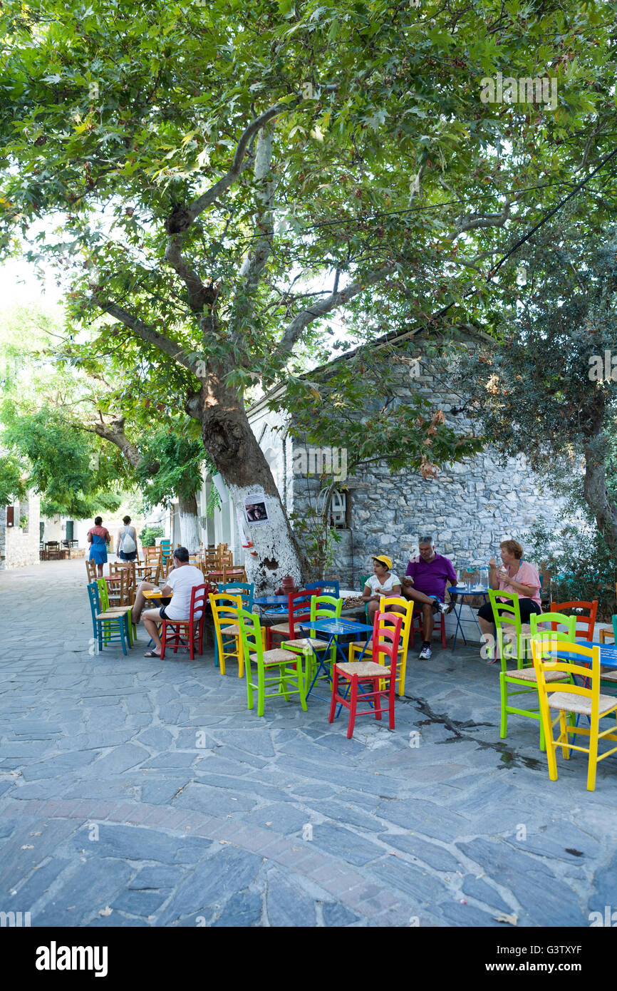 Village grec Banque D'Images