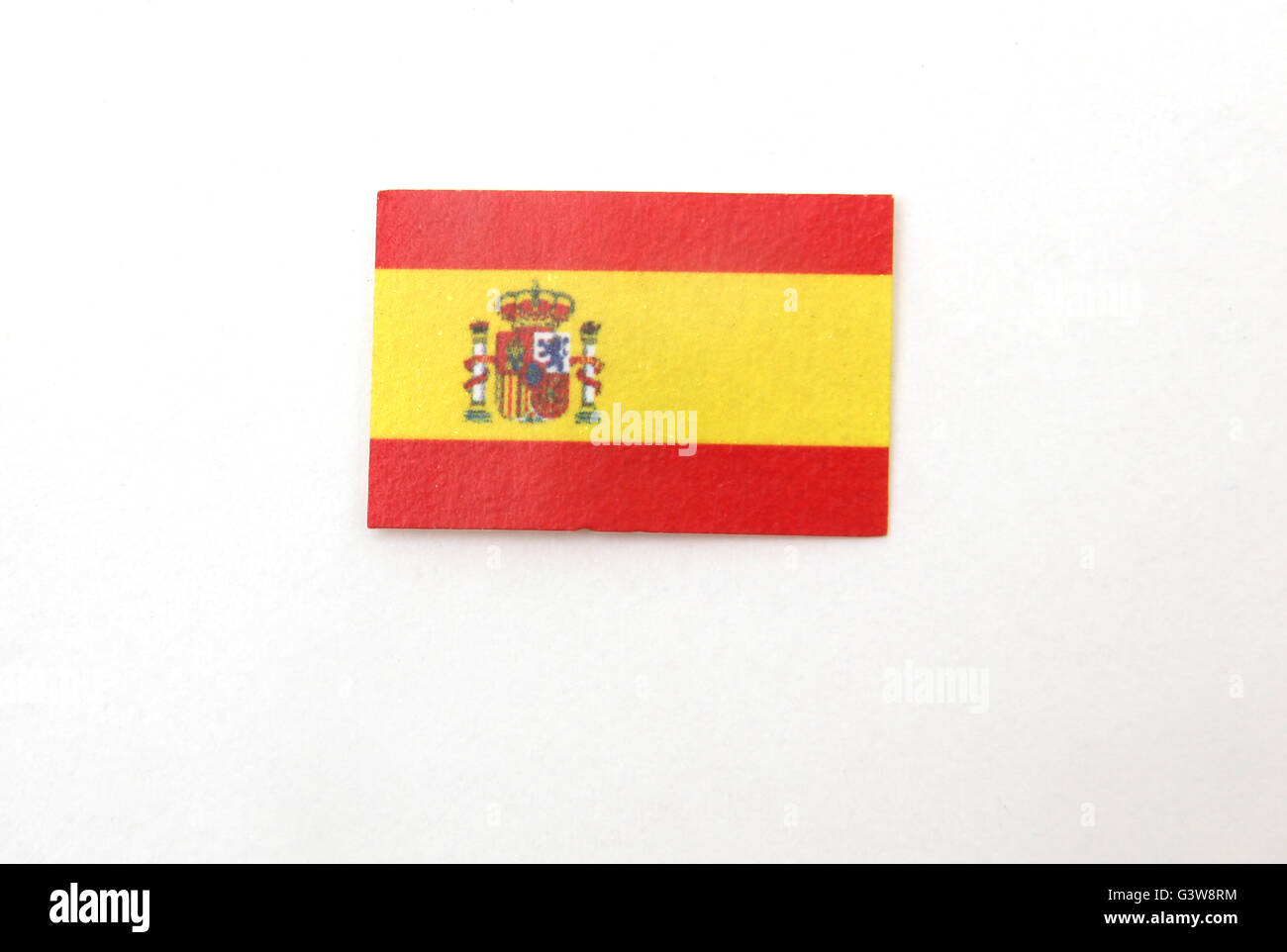 Autocollant du Drapeau espagnol Banque D'Images