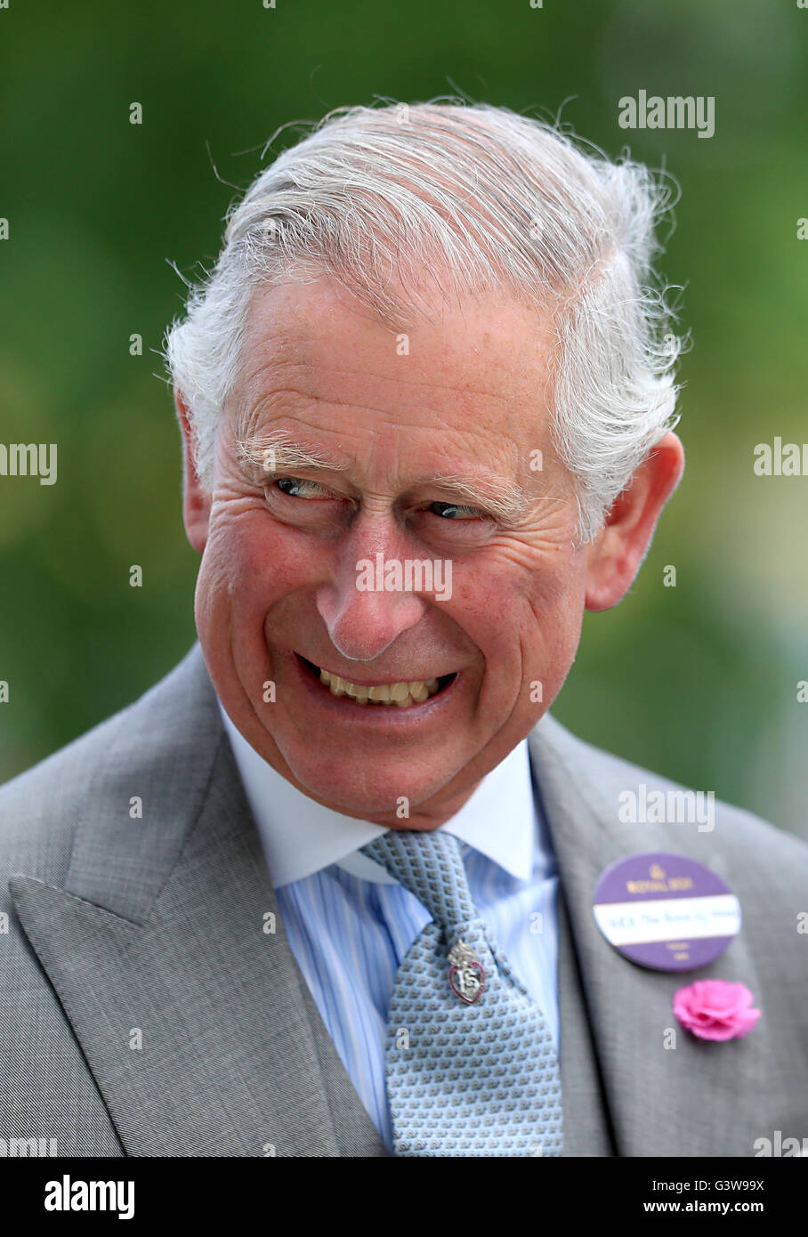 Le Prince de Galles au cours de la deuxième journée du Royal Ascot, 2016 à Ascot Racecourse. Banque D'Images