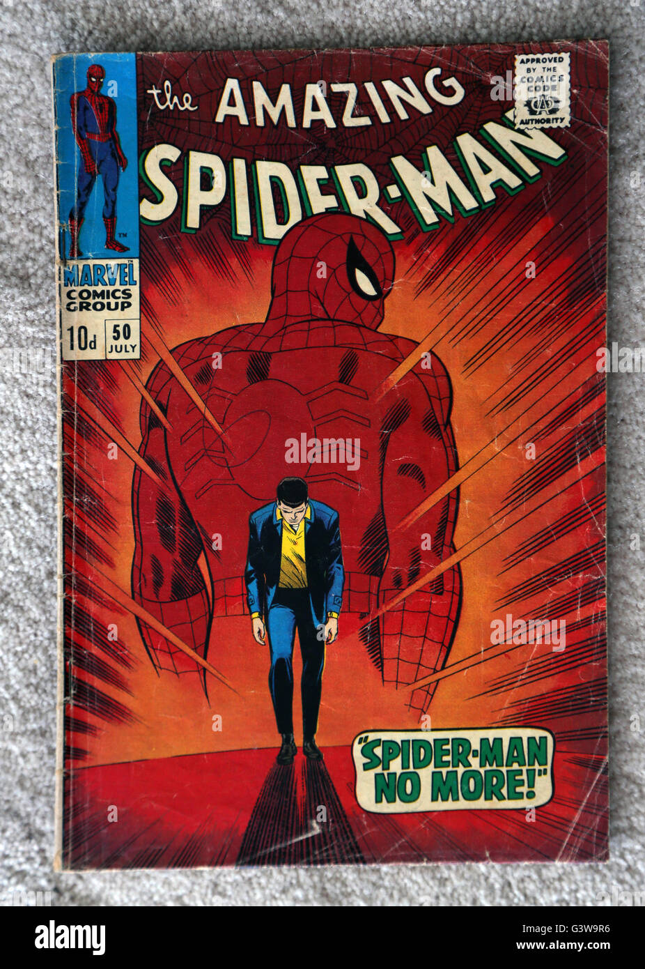 L'Extraordinaire Spider-Man Une merveille Vintage Comic Book Banque D'Images