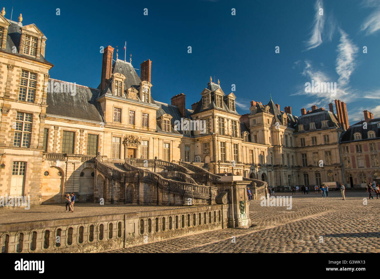 Palais de Fontainebleau en France Banque D'Images