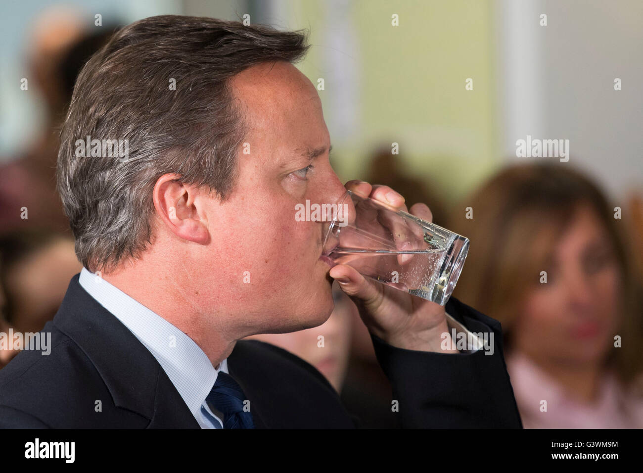 L'ancien Premier ministre britannique David Cameron Banque D'Images