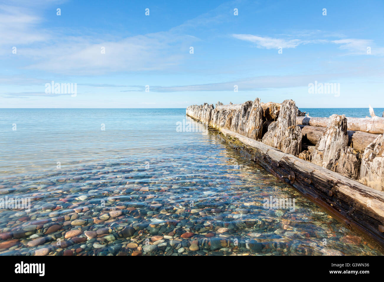 Whitefish Point dans la Péninsule Supérieure du Michigan. Banque D'Images