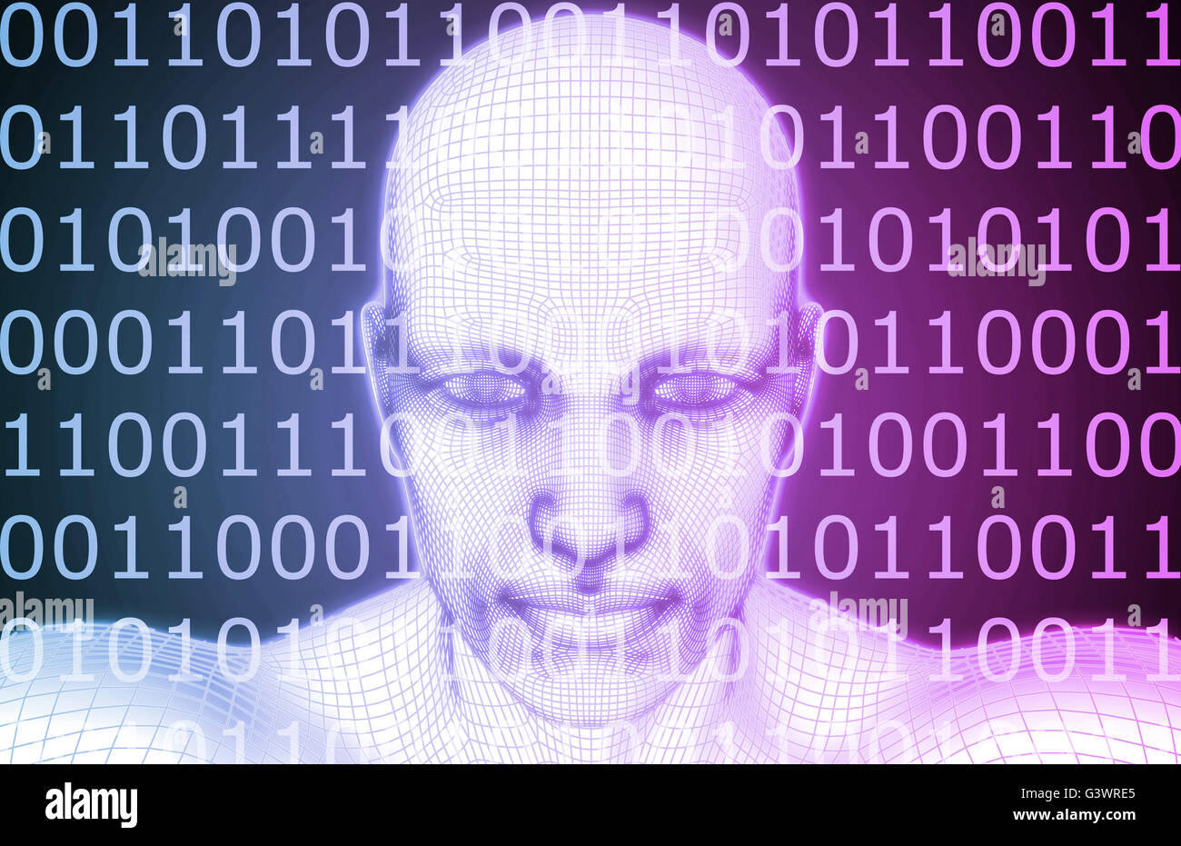 Assistant virtuel avec support clientèle automatisé comme de l'Art Banque D'Images