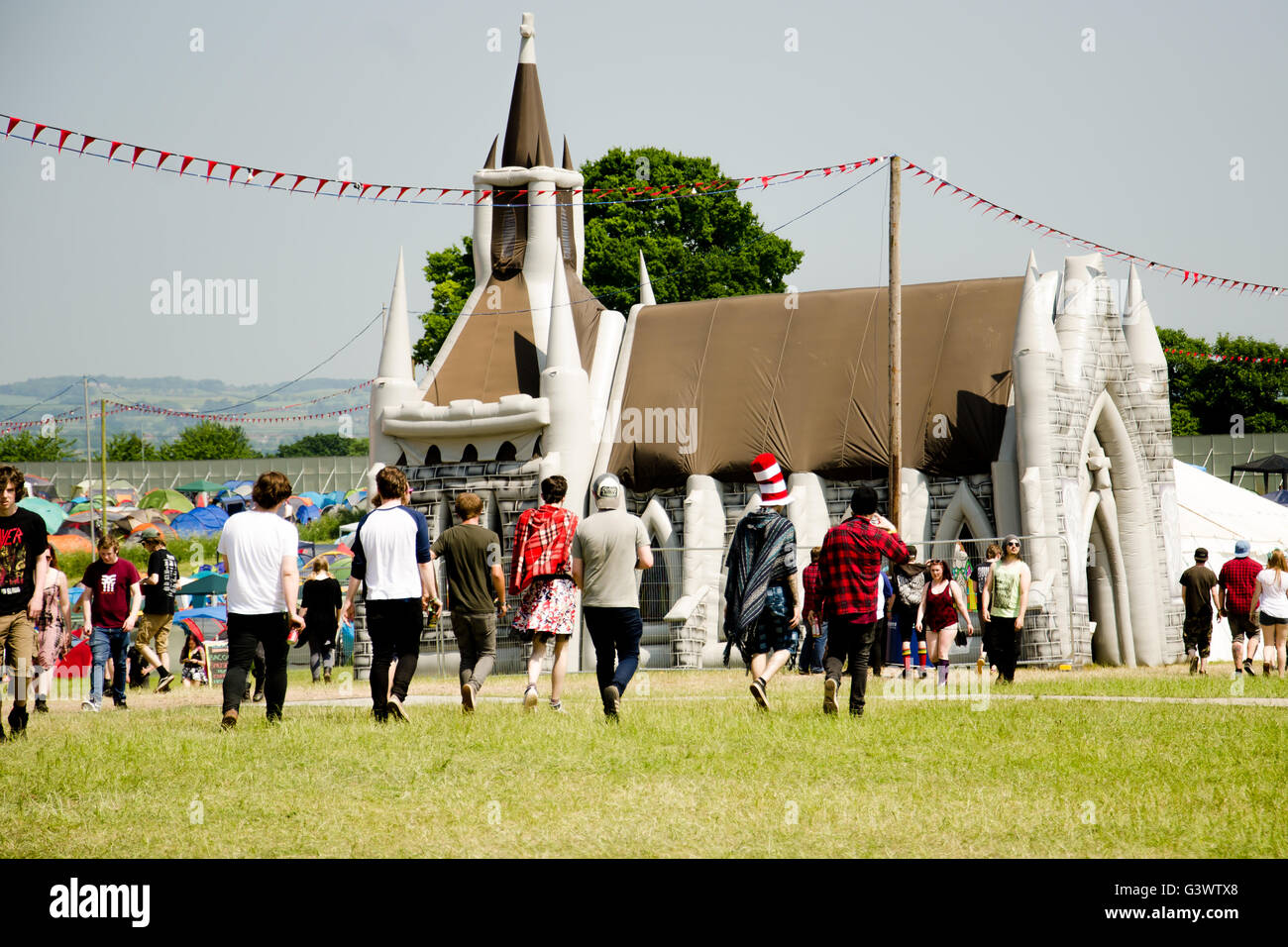 L'église de mariages de la scène du festival de musique Banque D'Images