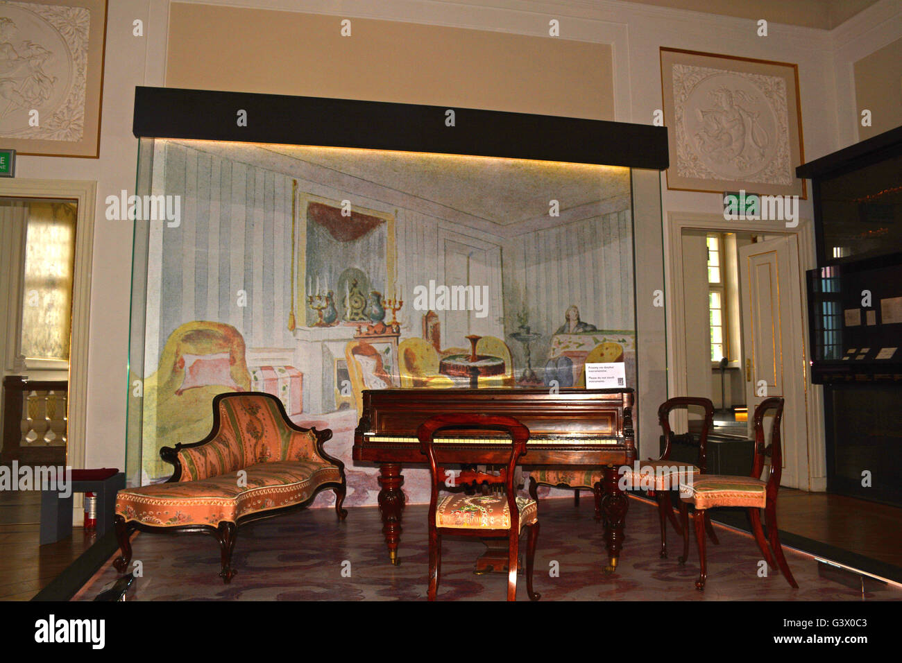 Le piano Frédéric Chopin de Varsovie Pologne musée Banque D'Images