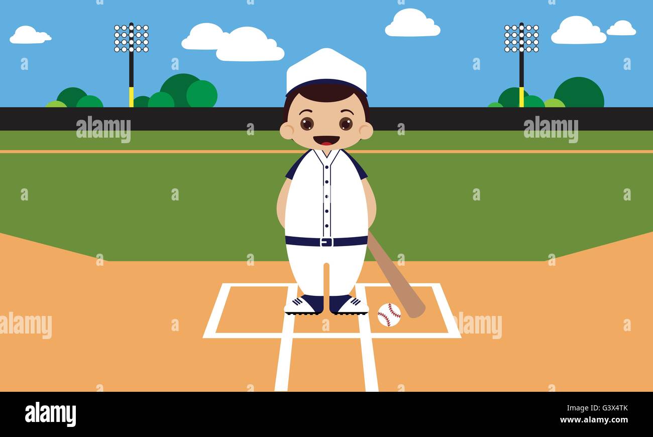 Design plat terrain de baseball vector illustration Illustration de Vecteur