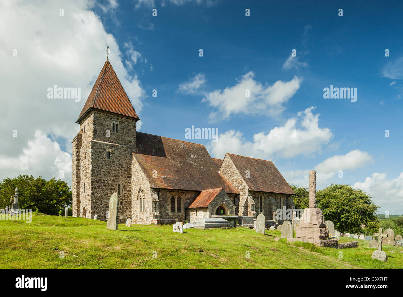 Dans l'église St Laurence Grandson, East Sussex, Angleterre. Banque D'Images