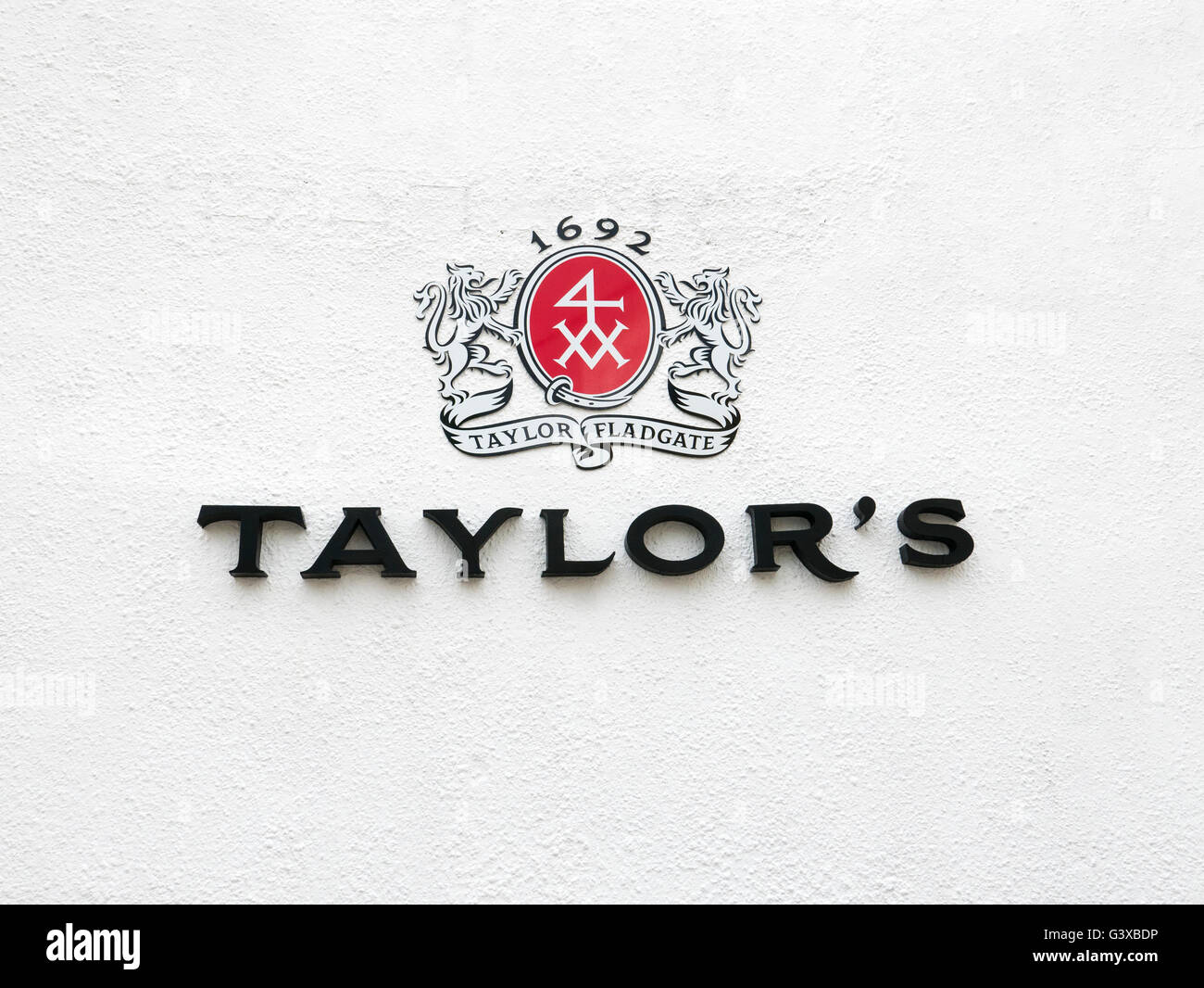 Taylor's Port Wine Company, Vila Nova de Gaia, Porto, Portugal. Banque D'Images