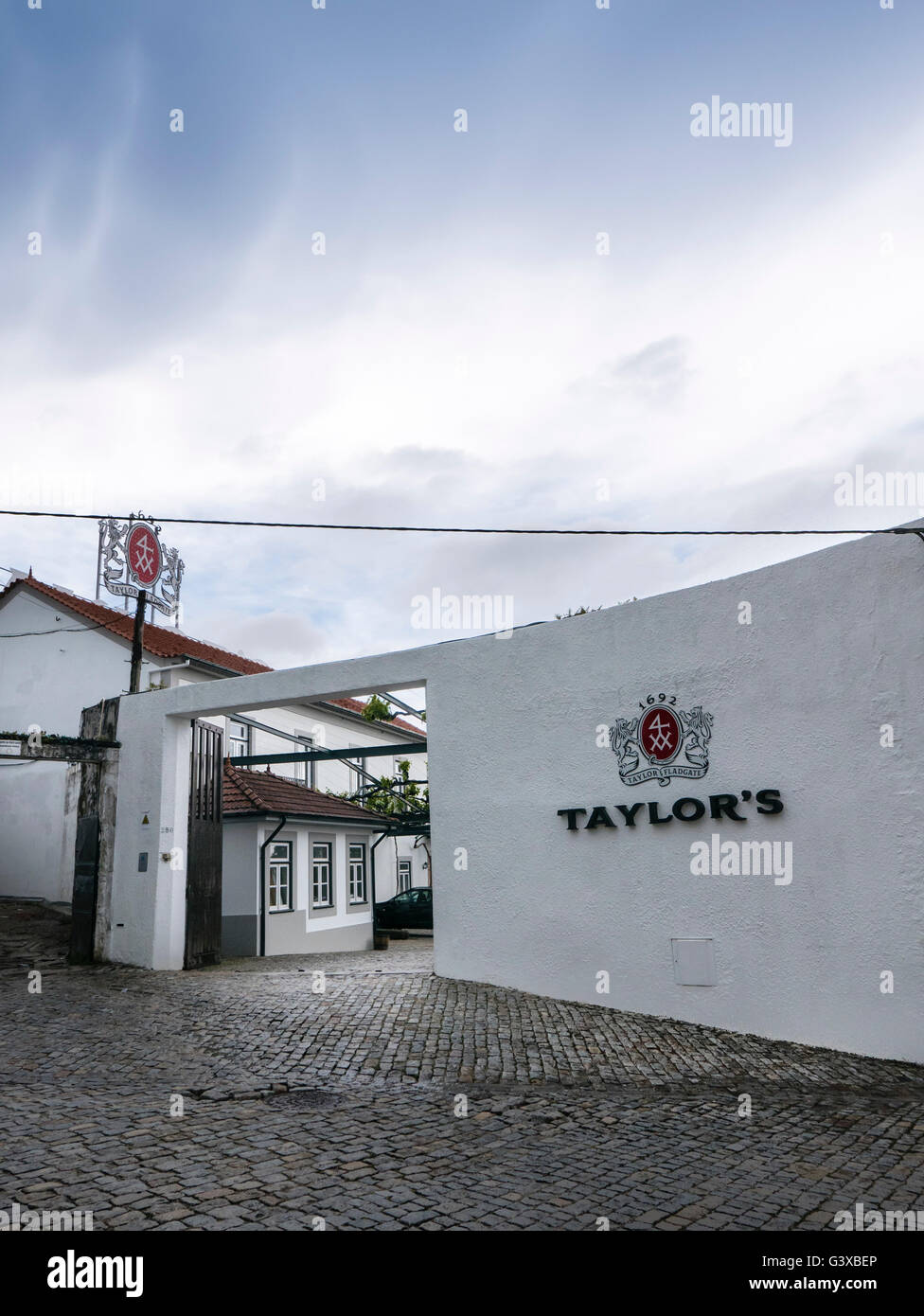 Taylor's Port Wine Company, Vila Nova de Gaia, Porto, Portugal. Banque D'Images