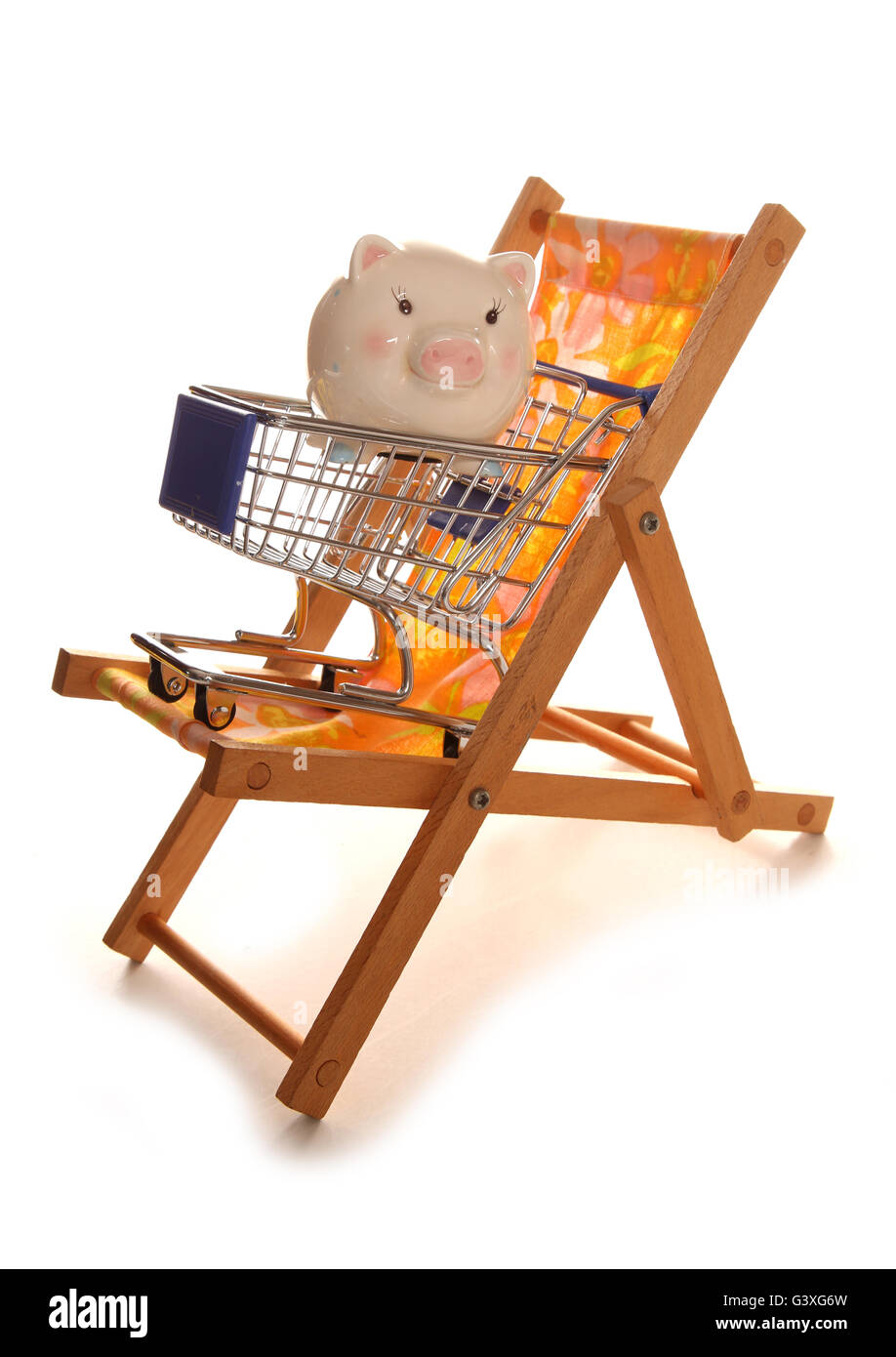 Économiser de l'argent sur vos vacances d'été décoration Banque D'Images