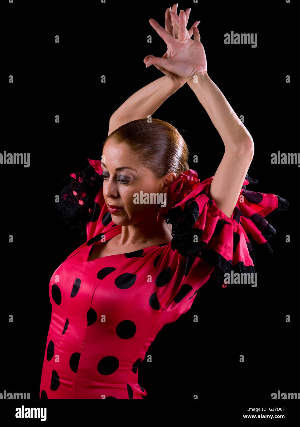 Femme à danser le flamenco Banque D'Images