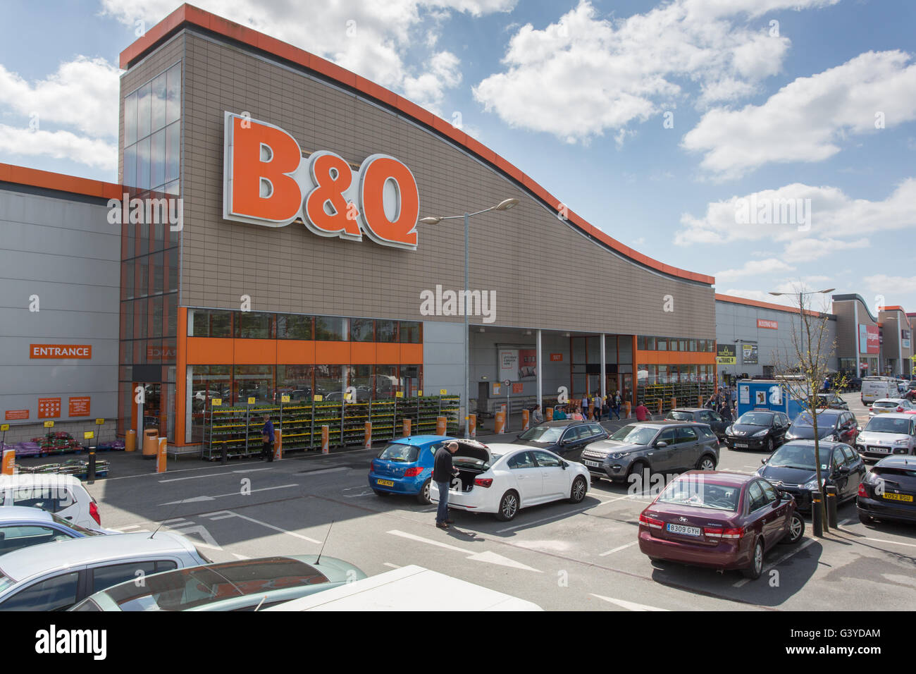 Magasin de bricolage B & Q Banque D'Images