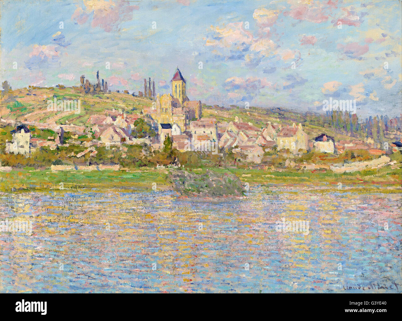 Claude Monet - Vètheuil Banque D'Images