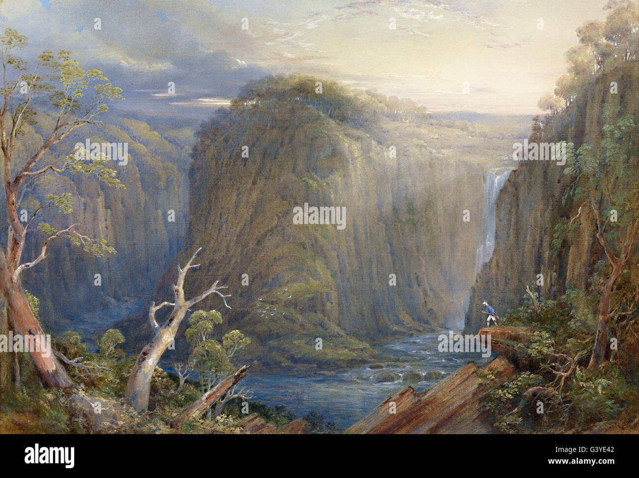 Conrad Martens - L'une des chutes sur l'Apsley Banque D'Images