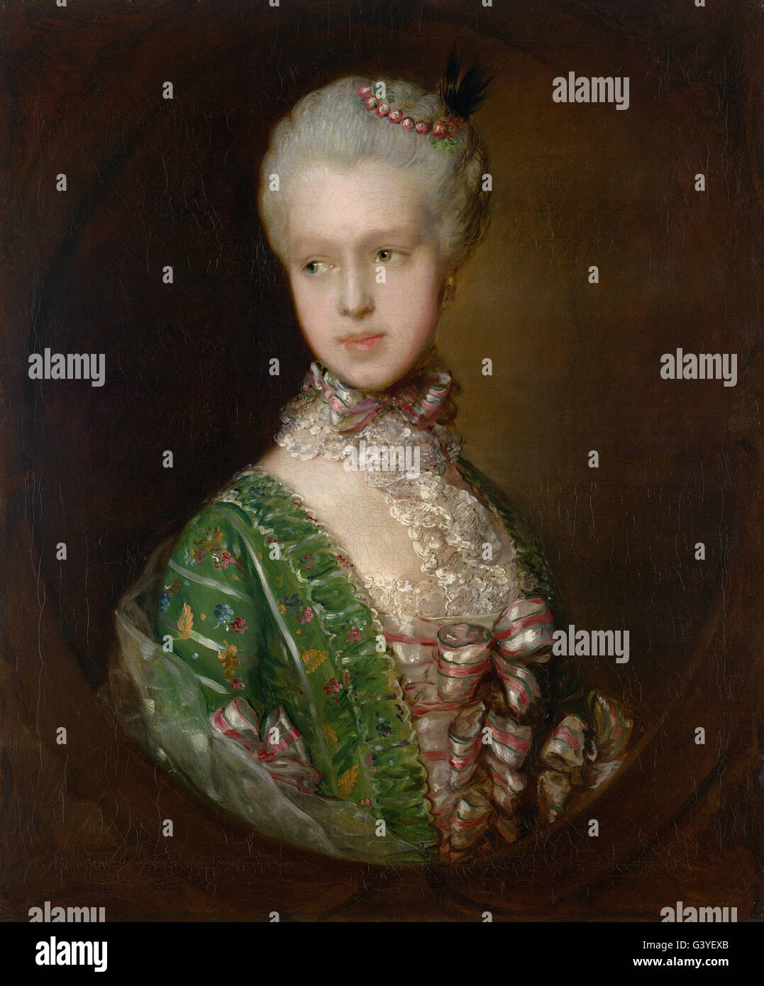 Thomas Gainsborough - Elizabeth Wrottesley, plus tard Duchesse de Grafton Banque D'Images