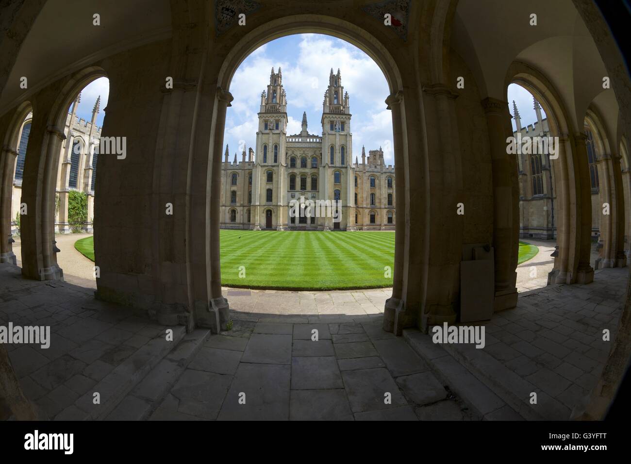 All Souls College, Oxford University Campus, Oxfordshire, Angleterre, Royaume-Uni, Europe Banque D'Images