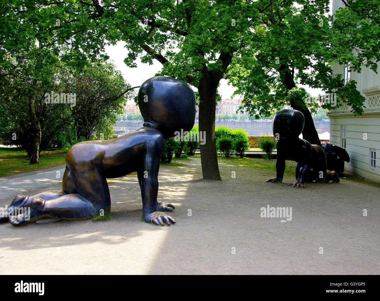 Sculptures Bebe Geant Prague Photo Stock Alamy